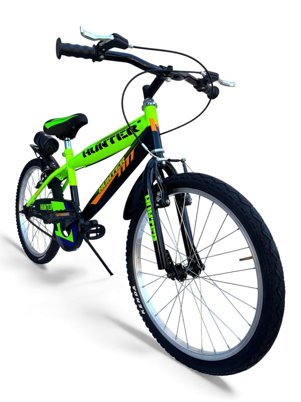 Bicicletta Bambino Misura 20 Bici Hunter Da 6 A 8 Anni Verde (1,20-1,35 M) - immagine 10