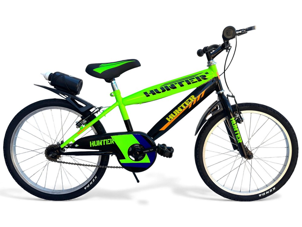 Bicicletta Bambino Misura 20 Bici Hunter Da 6 A 8 Anni Verde (1,20-1,35 M)