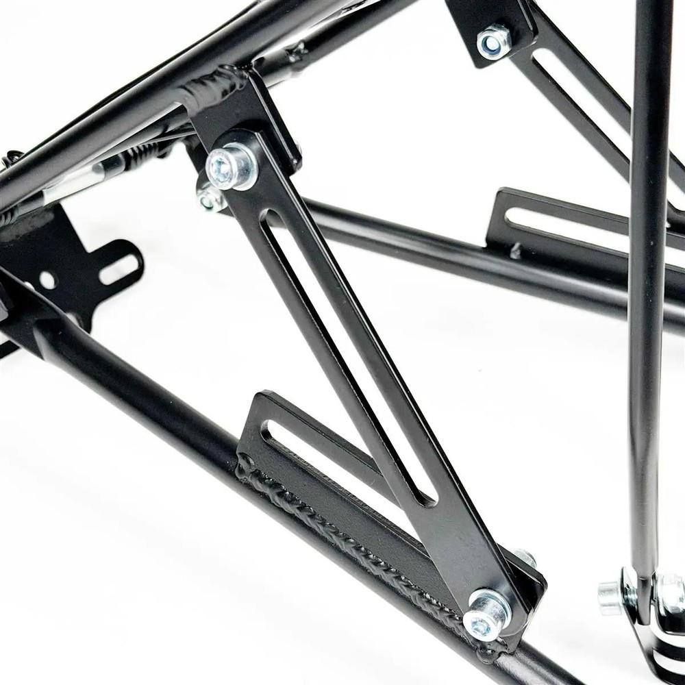 Portapacchi Bici Universale Alluminio Regolabile 20" - 29" Gravel Nero Bicicletta - immagine 5