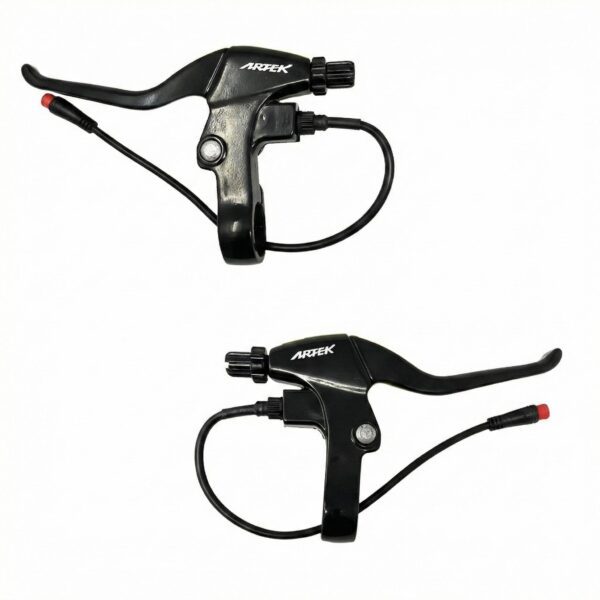 Coppia Leve Freno Bici Elettrica E-Bike 2 Pin Meccaniche Fat Bike Nero