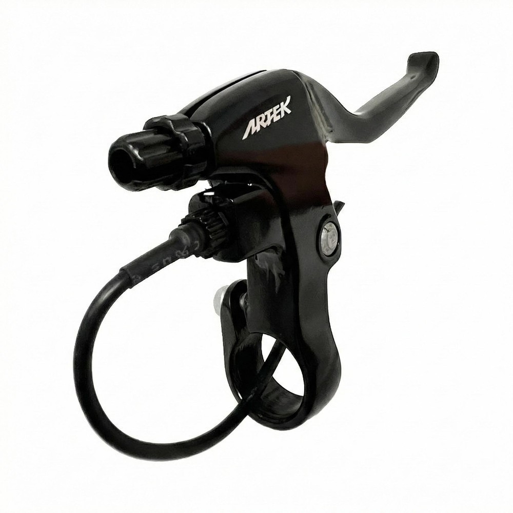 Coppia Leve Freno Bici Elettrica E-Bike 2 Pin Meccaniche Fat Bike Nero - immagine 2