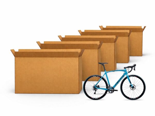 5 Pezzi Cartone per Bicicletta 175x110x25 cm · Scatola Imballaggio Bici Robusto