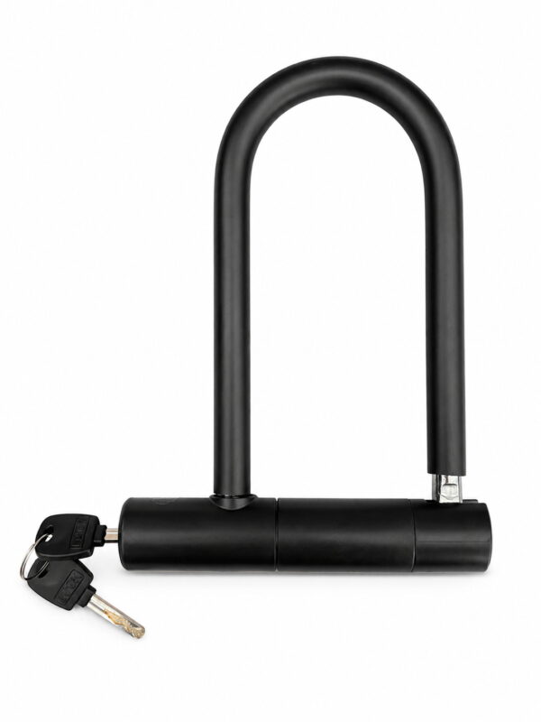 Lucchetto a U Antifurto Bici e Monopattino con 2 Chiavi 20 cm U-Lock