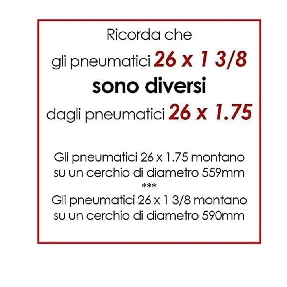 Copertone 26 X 1 3/8 Pneumatico Per Bicicletta City Bike Olanda Nero In Gomma - immagine 2