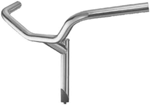 Manubrio Cromato In Acciao 22,2 Mm Per Bici Olanda Bicicletta Da Passeggio City - immagine 3