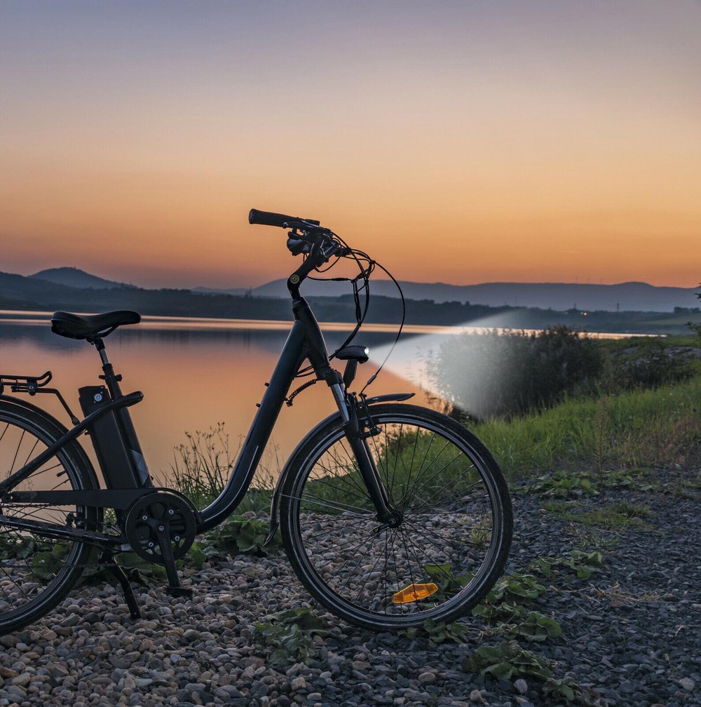Fanalino Luce Anteriore Bicicletta Led Alta Visibilità Con Supporto Universale - immagine 4
