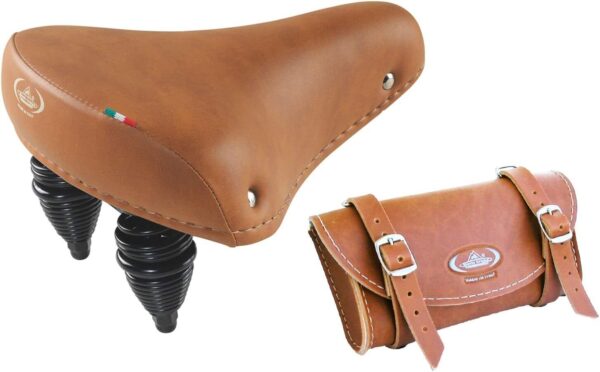 Sella Montegrappa In Pelle Sintetica Mod 013+ Borsello Portaoggetti Mod. 0016