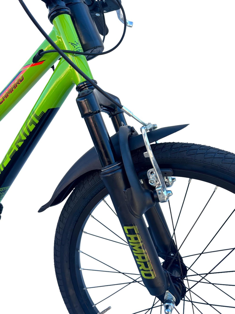 Bicicletta Bambino Da Passeggio Misura 20 Bici Verde Con Cambio Da 6 A 8 Anni - immagine 5