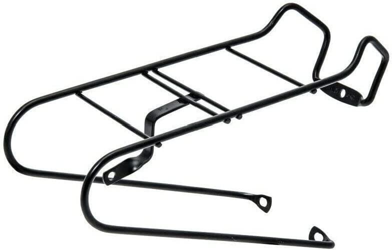 Kit Portacesto Anteriore Nero + Fanalino Luce Per Bici Bicicletta 24 / 26 / 28 - immagine 4