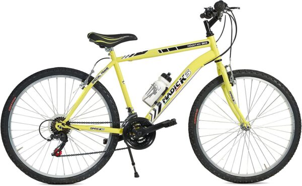 Bicicletta Ragazzo Mountain Bike Da Passeggio Misura 26 Bici Con Cambio Giallo