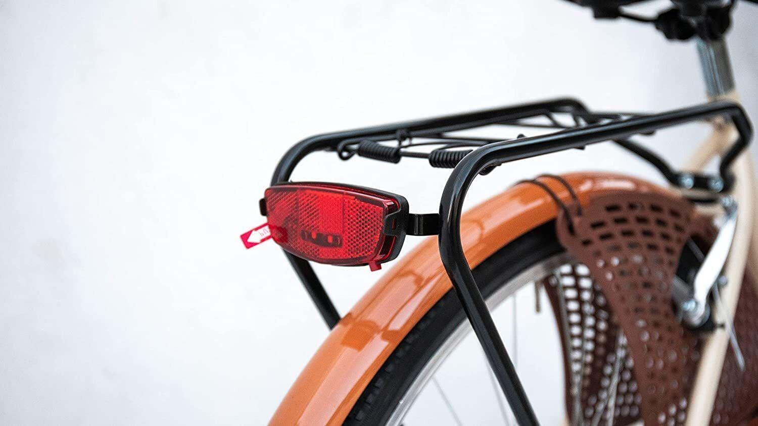 Portapacchi Posteriore Nero Per Bici + Fanalino Luce Led Posteriore - immagine 4