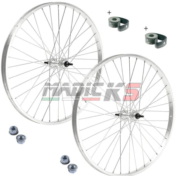 Coppia Ruota / Cerchio Anteriore + Posteriore 26 " X 1. 3 / 8 Bici Attacco Stand