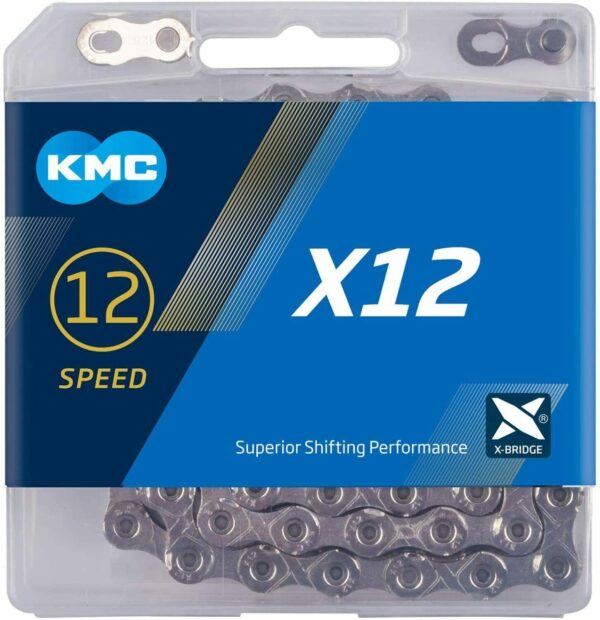 Catena Kmc X12 Bici Silver 126 Maglie Per Shimano Sram Campagnolo 12v Mtb