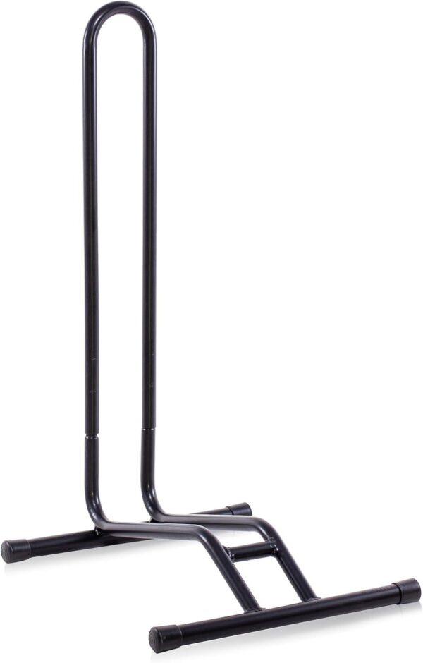 Reggiciclo Porta Ciclo Alla Ruota Portabici Da Pavimento Nero Per Bici 20" A 29"