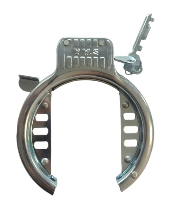 Lucchetto Ad Arco Ciclo Bici Silver Antifurto Vintage Retro Con Doppia Chiave