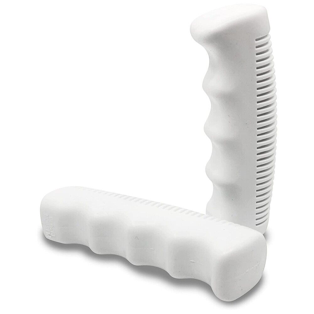 Manubrio Bici Acciaio Nero Bicicletta 600l + Leve Freno + Coppia Manopole Bianco - immagine 7