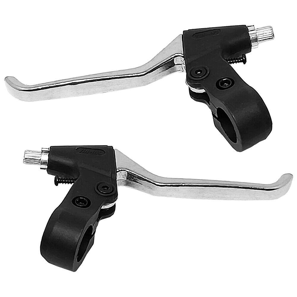 Manubrio Bici Acciaio Nero Bicicletta 600l + Leve Freno + Coppia Manopole Bianco - immagine 9