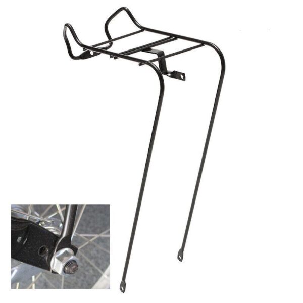 Portacesto Bici Anteriore 26 City Bike Olanda Supporto Cesta Attacco Perno Ruota
