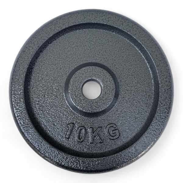 Disco Ghisa Nero 10 Kg Foro ø25mm Per Bilanciere Manubri Palestra Home Fitness