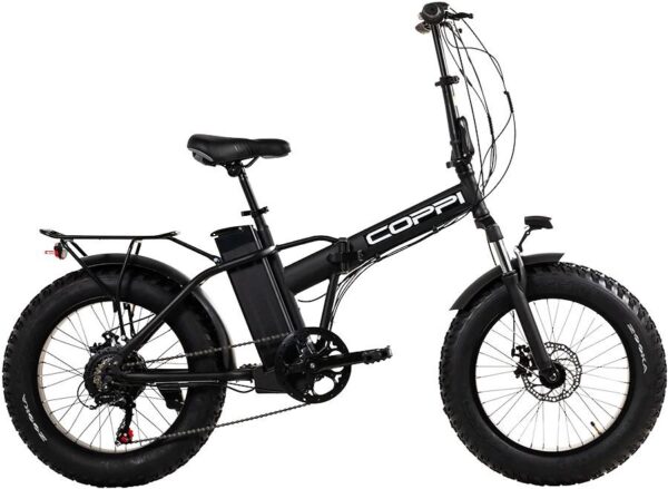Bicicletta Elettrica Pieghevole 20" Fat Bike Coppi Vesuvio 250W E-Bike Urban